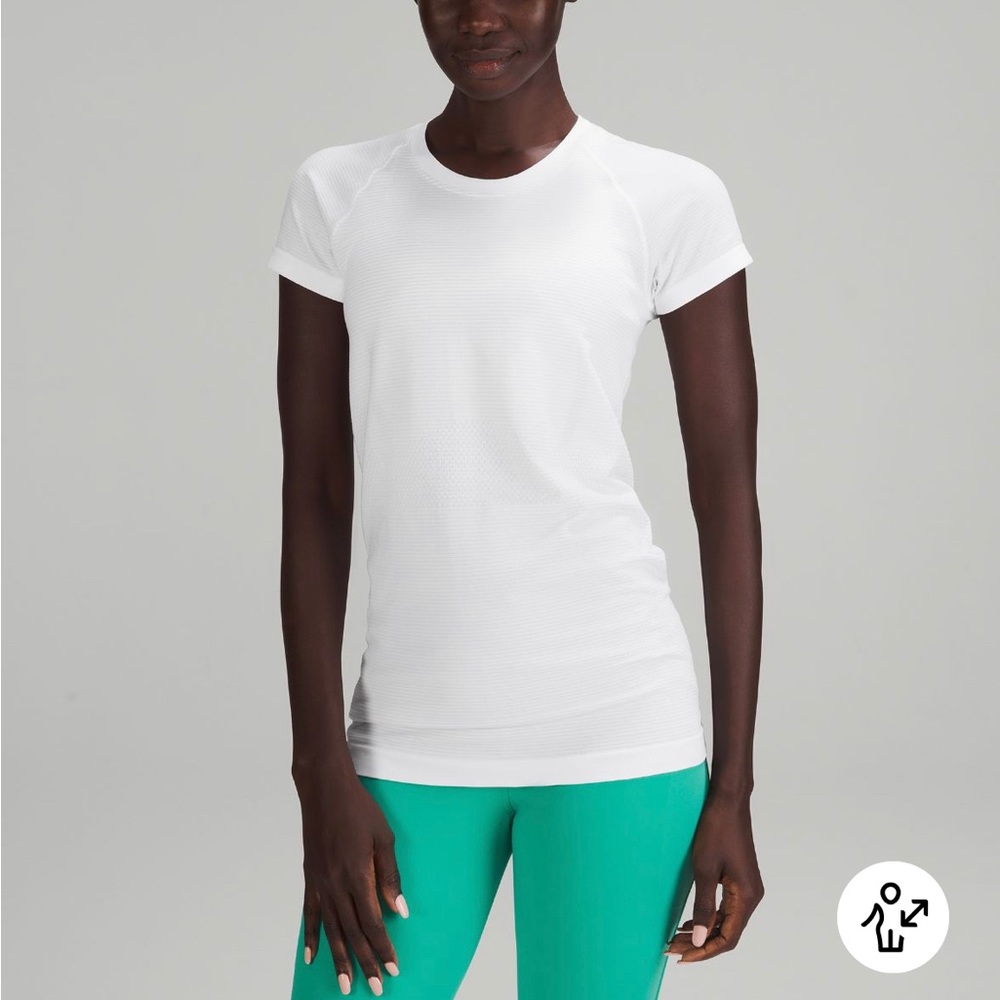 Lululemon Swiftly tech short sleeve shirt, 2.0, size 12, white.
